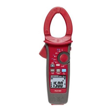 Benning CM 10-1 Stromzange digital Datenlogger CAT IV 600 V Anzeige (Counts): 6000 (044688)