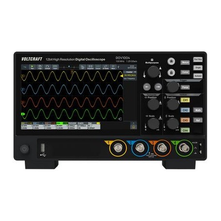 Voltcraft DOV1004 Digital-Oszilloskop 100 MHz 4-Kanal 1.25 GSa/s 50 Mpts 12 Bit (VC-16753920)