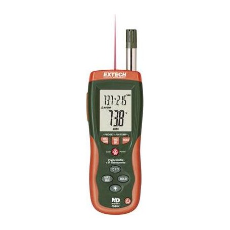 Extech HD-500 Luftfeuchtemessgerät (Hygrometer) 0 % rF 100 % rF Taupunkt-/Schimmelwarnanzeige (HD500)