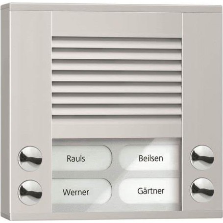Audio Außenstation PES04-EN/04 4Tasten 2reihig AP silber (PES04-EN/04)