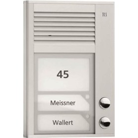 AP-Tuerstation PAK02-EN Audio 2 Tasten 1-r. AP silber (PAK02-EN)