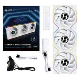 Lian Li 12TLLCD1W3W sistema di raffreddamento per computer Case per computer Ventilatore 12 cm Bianco