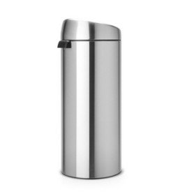 Brabantia Touch Bin, 30L Rotondo Plastica, Acciaio inox (11 54 62)