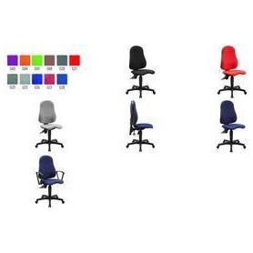 TOPSTAR Bürostuhl Ortho Point PO90G26 Stoff blau Gestell schwarz (PO90G26)