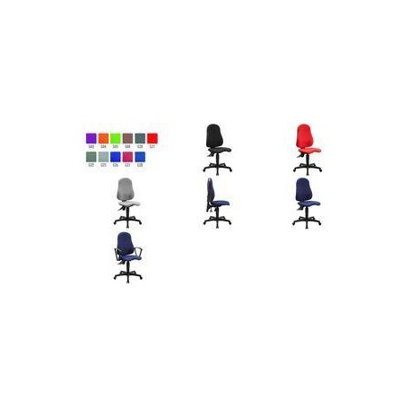 TOPSTAR Bürostuhl Ortho Point PO90G21 Stoff rot Gestell schwarz (PO90G21)