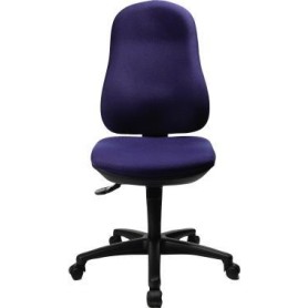 Topstar Bürodrehstuhl "Support SY", Stoff, royalblau Bandscheibensitz, Synchronmechanik, stabiles Fußkreuz (8550 G26)