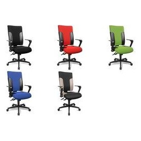 TopsTar Bürodrehstuhl schwarz/schwarz Sitz-H.420-540mm ohne Armlehnen (TF200S100)