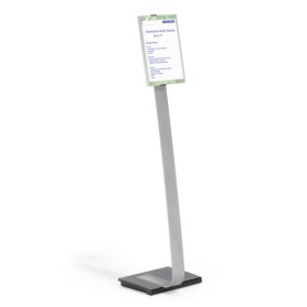Durable INFO SIGN Stand informativo A4 Acrilico, Alluminio Argento (481223)