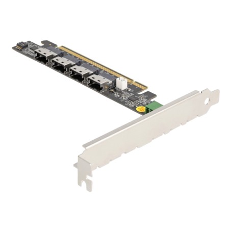 DeLOCK Scheda PCI Express x16 a 4 x interno SFF-8654 4i NVMe - Biforcazione (90111)