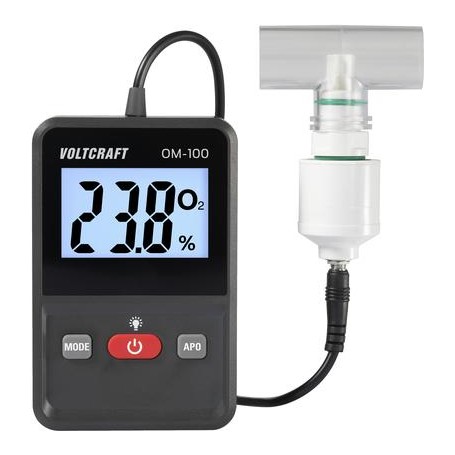 VOLTCRAFT OM-100 Sauerstoff-Messgerät 0 - 100 % Sauerstoff-Messgerät kalibriert Werksstandard (ohne Zertifikat) (VC-12870870)