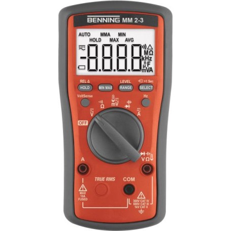 Benning MM 2-3 Hand-Multimeter digital CAT II 1000 V, CAT III 600 V, CAT IV 300 V Anzeige (Counts): 6000 (044693)