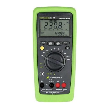 METRALINE DM 62 Hand-Multimeter digital CAT III 600 V IV 300 V Anzeige Counts (M197A)