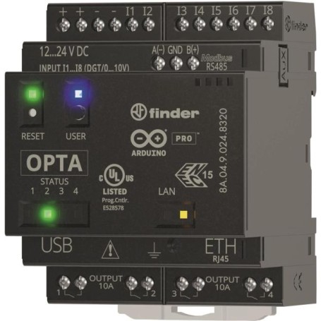 Finder Opta Advanced 8A.04.9.024.8320 SPS-Kommunikationsmodul 12 V/DC, 24 V/DC (8A.04.9.024.8320)
