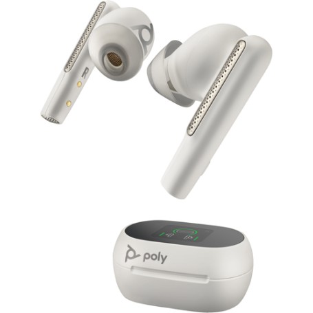 POLY Custodia di ricarica touchscreen bianca Voyager Free 60+ UC per adattatore USB-A BT700 (8L587AA)
