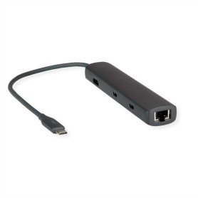 ROLINE 12021124 replicatore di porte e docking station per laptop Cablato USB 3.2 Gen 1 (3.1 Gen 1) Type-C Grigio (12.02.1124)