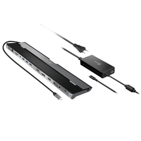 j5create JCD543P-EN Docking station a tre display USB-C® con adattatore PD a 100W - UE