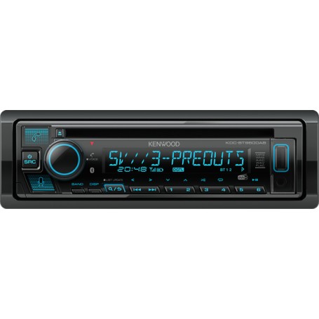 Kenwood Electronics KDC-BT960DAB Nero 2000 W Bluetooth (KDCBT960DAB)