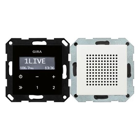 GIRA - System 55 - Unterputz-Radio RDS - reinweiss seidenmatt (2280 27)