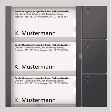 Bus-Tasten-Modul anthrazitgrau BTM 650-03 AG (210004909-00)