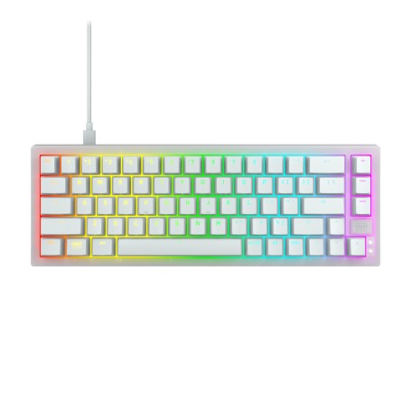 CHERRY K5V2 Compact tastiera Gaming USB QWERTY Inglese Bianco (CX-K5V2-RGB-CPT-TPWHITE-R-US)