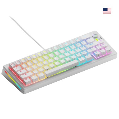 Glorious Gaming GMMK 3 65% Prebuilt tastiera USB QWERTY Inglese US Bianco (GLO-KB-GMMK3-65-PB-FOX-W-WHT-U)