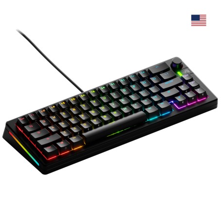Glorious Gaming GMMK 3 65% Prebuilt tastiera USB QWERTY Inglese US Nero (GLO-KB-GMMK3-65-PB-FOX-W-BLK-U)