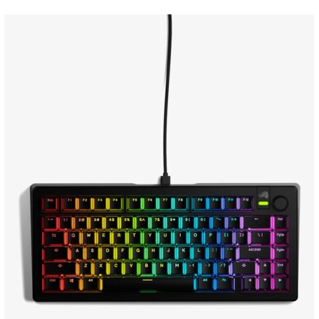 Glorious Gaming GMMK 3 Prebuilt tastiera USB QWERTY Inglese US Nero (GLO-KB-GMMK3-75-PB-FOX-W-BLK-U)