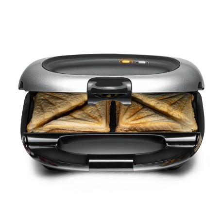 Rommelsbacher ST 1000 tostiera 1000 W Nero, Argento