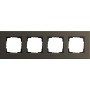 GIRA Abdeckrahmen 4-fach aluminium raun 0214127 (0214127)