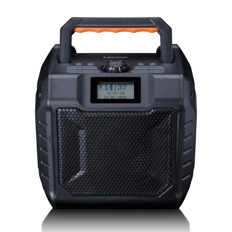 Lenco ODR-160GY radio Portatile Analogico e digitale Nero, Arancione