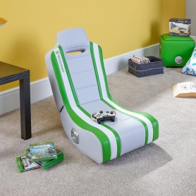X Rocker Shadow 2.0 Sedia da gioco per console Seduta imbottita Verde, Bianco (5121901)