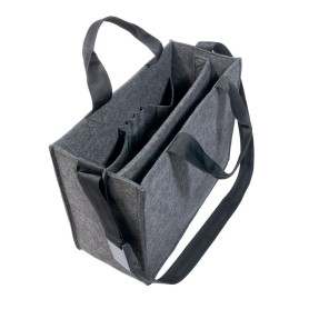 Sigel BA410 borsa e tracolla Feltro Grigio Unisex Borsa a tracolla
