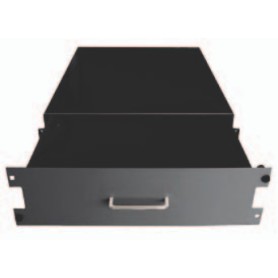 Wirewin DRAWER 500 3U BLACK porta accessori Pannello posteriore