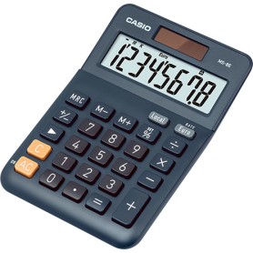 Casio MS-8E calcolatrice Desktop Calcolatrice con display Nero, Grigio, Arancione (MS-8E-W-EP)