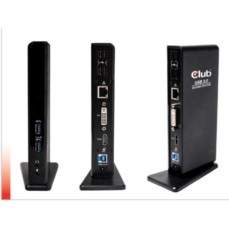 CLUB3D USB Gen1 Type A Dual Display Docking Station (CSV-3242HD)