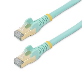 StarTech.com Cavo patch CAT6a da 1,5 m - Schermato (STP) - Filo di rame al 100% - connettore antistrappo - Acqua (6ASPAT150CMAQ) StarTech.com Cavo patch CAT6a da 1,5 m - Schermato (STP) - Filo di rame al 100% - connettore antistrappo - Acqua (6ASPAT150CMAQ)