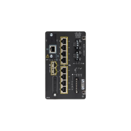 Cisco Catalyst IE3400 Gestito L2/L3 Gigabit Ethernet (10/100/1000) Supporto Power over Ethernet (PoE) Nero (IE-3400-8P2S-E)
