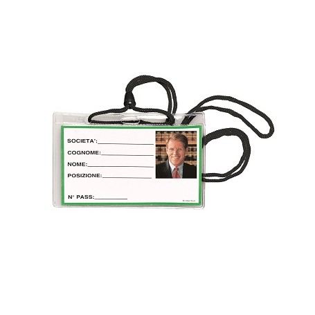 Lebez 31-100-N-B badge e porta badge Supporto per badge 100 pz (31-100-N-B)