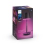 Philips Hue White and Color ambiance Go Lampada Smart da Tavolo Ricaricabile Nera Wireless (929003128501)