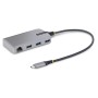 StarTech.com Hub USB-C con Etherenet a 3 porte - 3x porte USB-A, Gigabit Ethernet RJ45, USB 3.0 5Gbps, aliment (5G3AGBB-USB-CST)