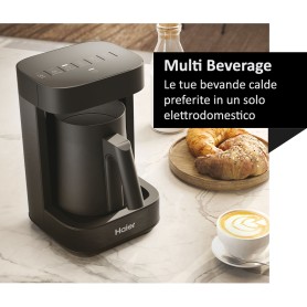 Haier Multi Beverage I-Master Serie 5 Nero, Salvaspazio 3 in 1, 6 programmi automatici (37800001)