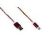 LINK CAVO USB TIPO C 1MT ROSSO/ORO (LKGZ24)
