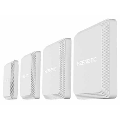 KEENETIC VOYAGER PRO (KN-3510), ACCESS POINT WI-FI AX1800, MESH,  2 PORTE 1GBPS, POE, MENU MULTI LINGUA, 4-PACK (KN-3510-41EN)