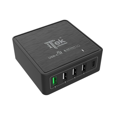 itek ITSCT4UC60 Caricabatterie per dispositivi mobili Universale Nero AC Ricarica rapida Interno (ITSCT4UC60)