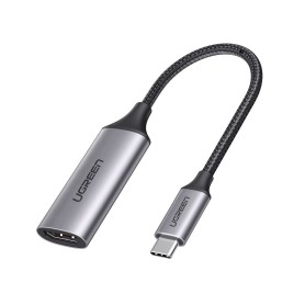 Ugreen 70444 cavo e adattatore video HDMI tipo A (Standard) USB tipo-C Alluminio, Nero (70444)