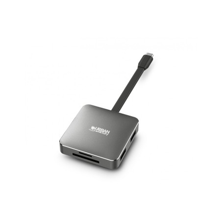 Urban Factory HUBEE LIGHT USB 3.2 Gen 1 (3.1 Gen 1) Type-C Grigio (TCM05UF)