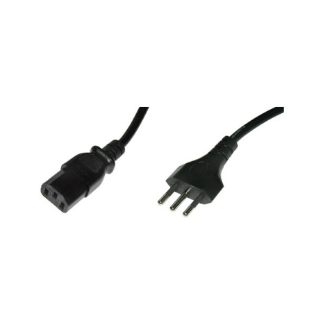 ITB MG00700 cavo di alimentazione Nero 1,8 m Spina di alimentazione di tipo L Accoppiatore C13 (LKIT18)