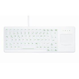 Active Key AK-C4400 tastiera USB + PS/2 Tedesco Bianco (AK-C4400F-GUS-W/GE)