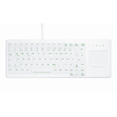 Active Key AK-C4400 tastiera USB + PS/2 Tedesco Bianco (AK-C4400F-GUS-W/GE)