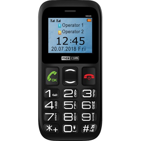MaxCom Comfort MM426 4,5 cm (1.77") 72 g Nero Telefono per anziani (MM 426)